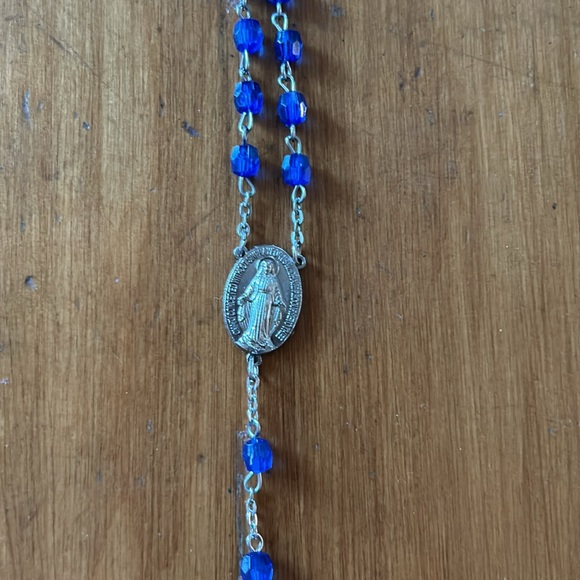 Rosary in a beautiful Blessed Mary Ceramic storage Box ~ NEW without box - Picture 6 of 8